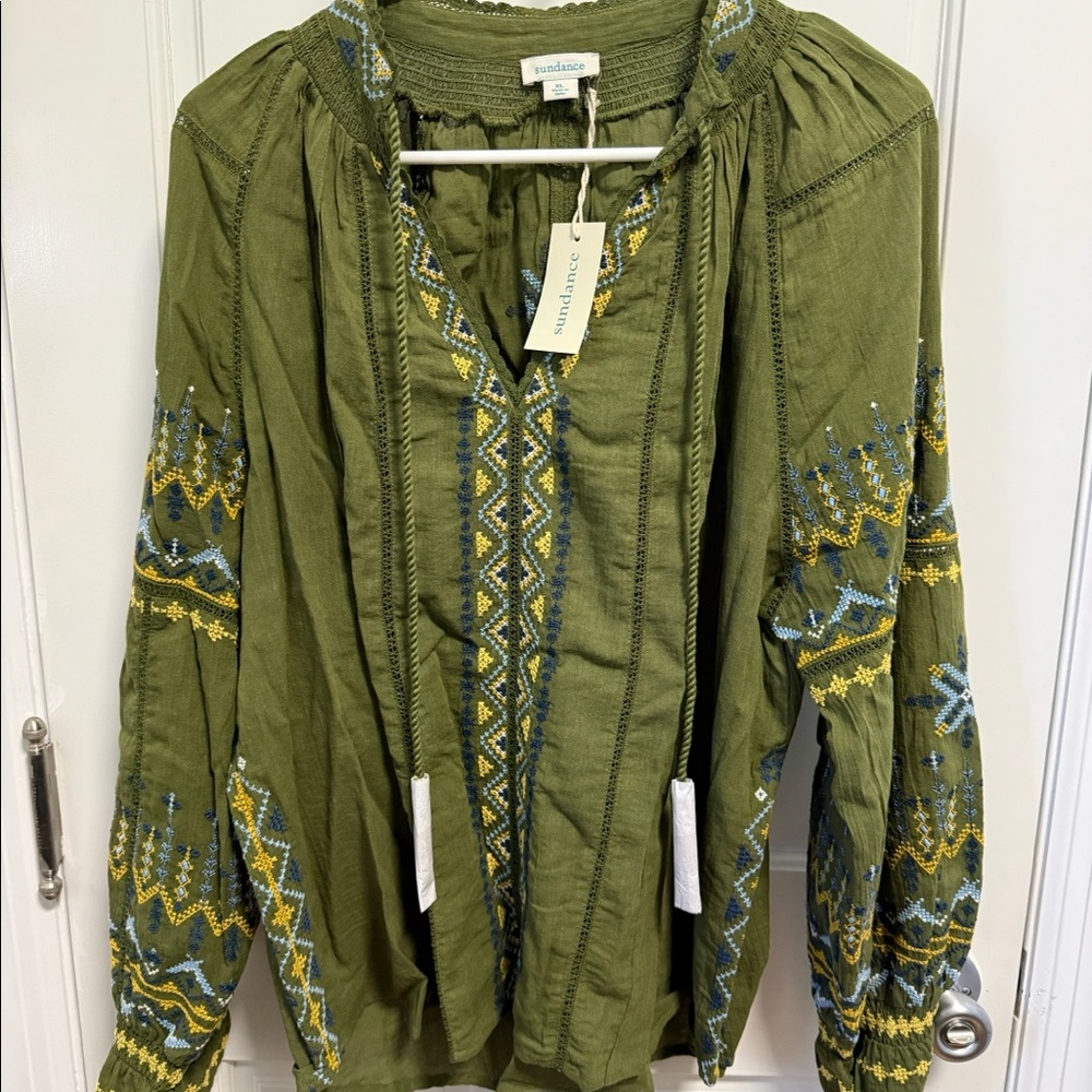 Sundance Totora Top - women’s blouse, size XL, NWT